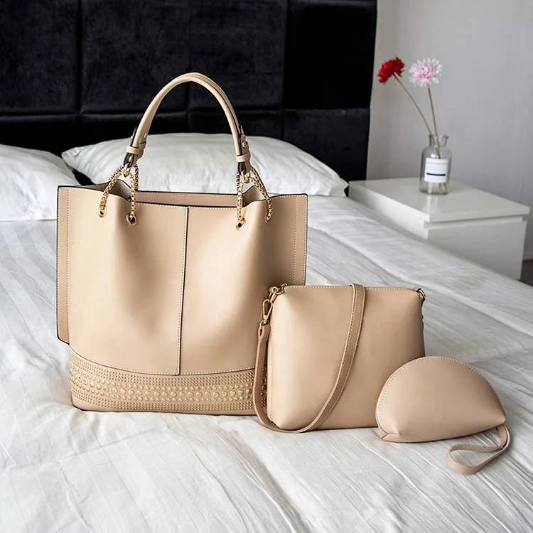 2020 fashion multi-color lady handbags PU leather rivet hand bag cross body bag sets, 5 colors
2020 fashion multi-color lady handbags PU leather rivet hand bag cross body bag sets, 5 colors