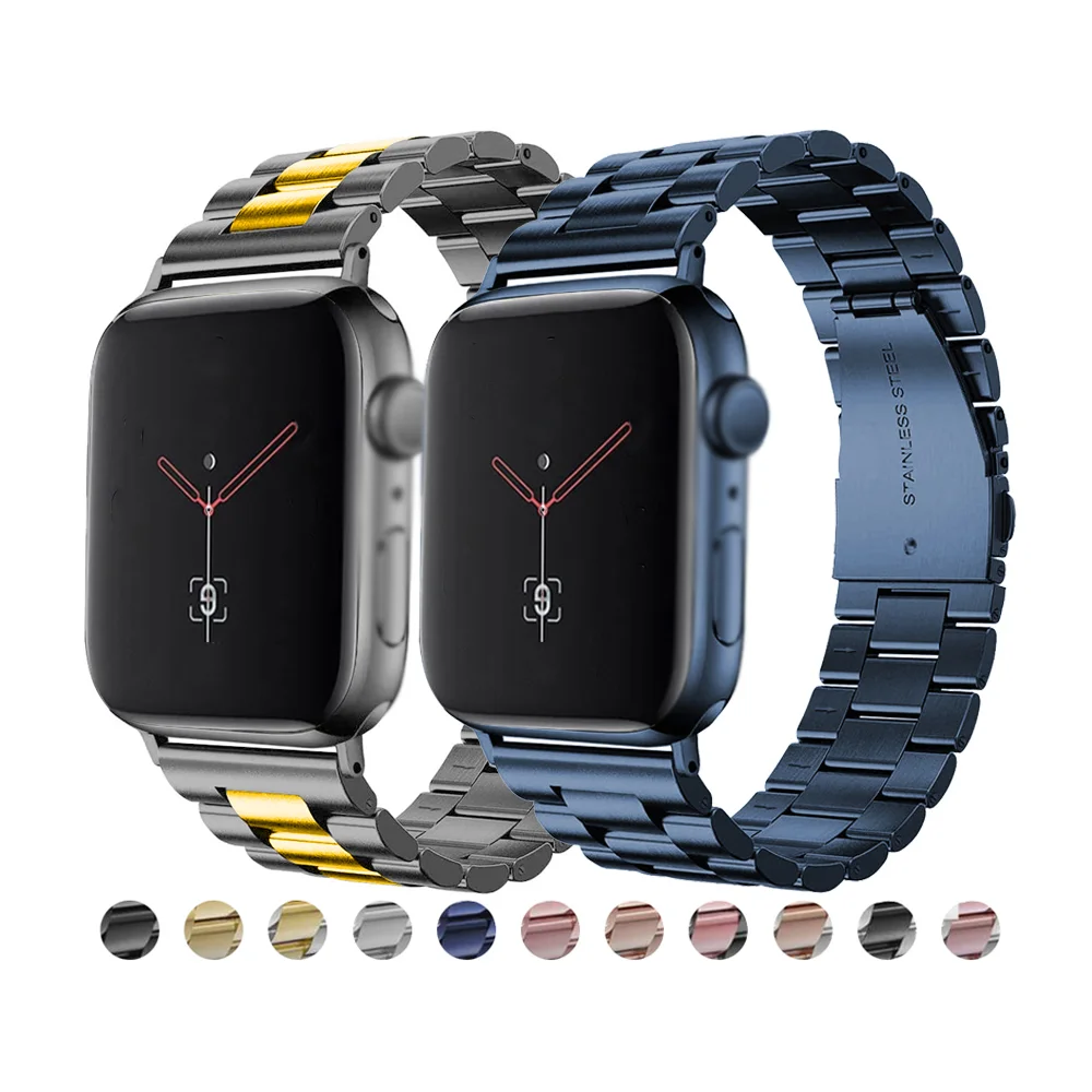 smart watch wristband Stainless Steel Metal Watch Band Strap For Apple Watches iWatch 7 Bracelet, Colorful
smart watch wristband Stainless Steel Metal Watch Band Strap For Apple Watches iWatch 7 Bracelet, Colorful