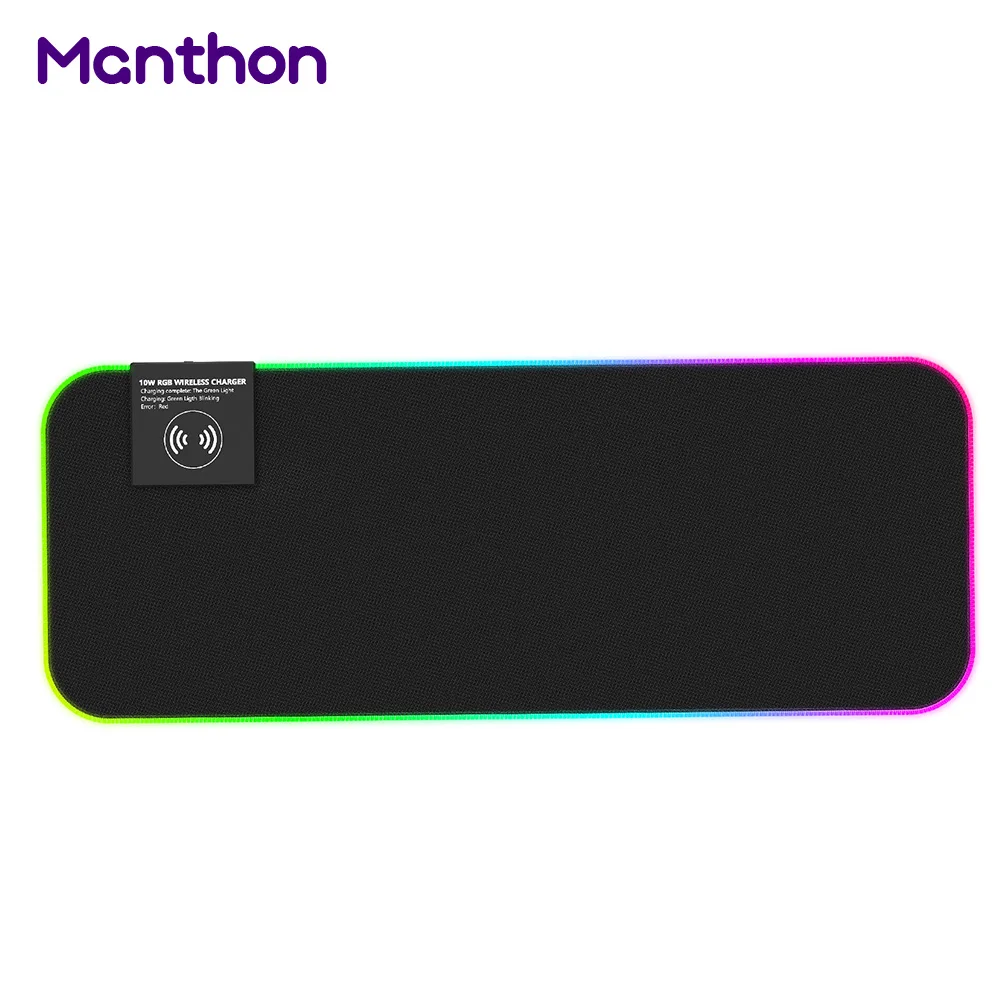 OEM Custom QI Large RGB Gaming Mobile Phone Leather Wireless Charging Mouse Pad With Charger Board, Black
OEM Custom QI Large RGB Gaming Mobile Phone Leather Wireless Charging Mouse Pad With Charger Board, Black