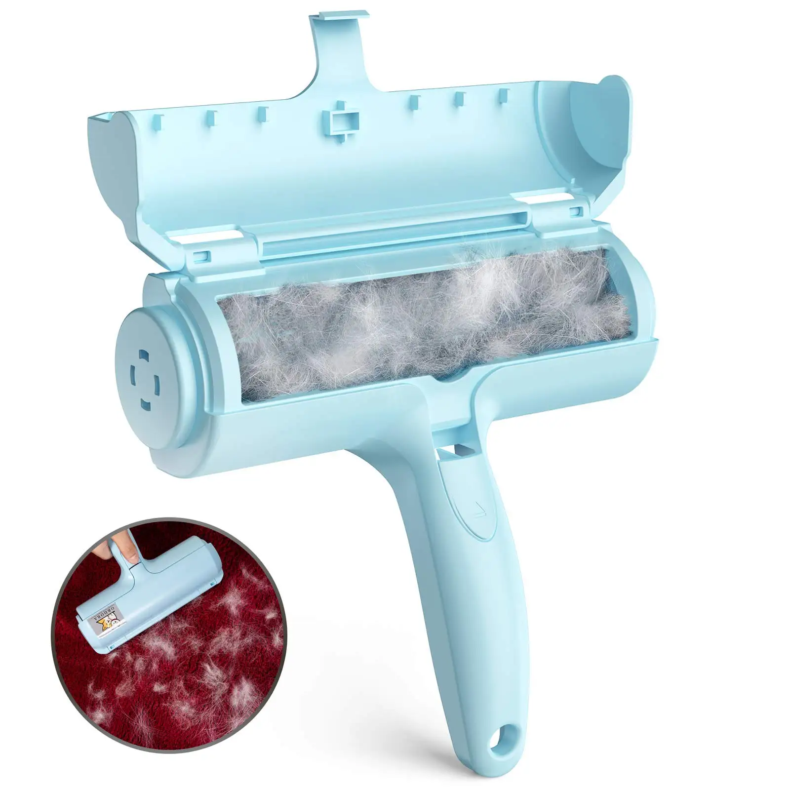 Self-Cleaning Reusable Pet Fur Dog Hair Cat Hair Lint Roller Brush Pet Hair Remover, Red, blue/or custom color
Self-Cleaning Reusable Pet Fur Dog Hair Cat Hair Lint Roller Brush Pet Hair Remover, Red, blue/or custom color