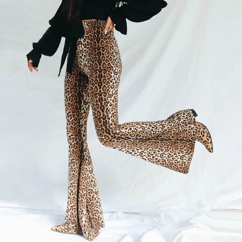 2020 New Fashion Street Wear Women Casual Elastic High Waist Long Trousers Leopard Tiger Pattern Print Flare Pants For Ladies
2020 New Fashion Street Wear Women Casual Elastic High Waist Long Trousers Leopard Tiger Pattern Print Flare Pants For Ladies