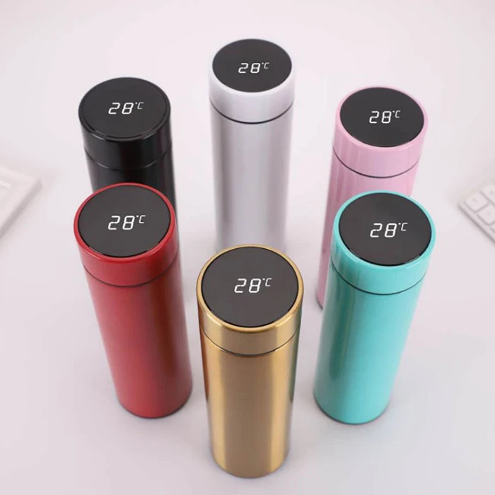 High Quality 500ml Double Wall Food Grade 304 Stainless Steel Vacuum Insulated Smart Water Bottle with LED Temperature Display, Bamboo color
High Quality 500ml Double Wall Food Grade 304 Stainless Steel Vacuum Insulated Smart Water Bottle with LED Temperature Display, Bamboo color