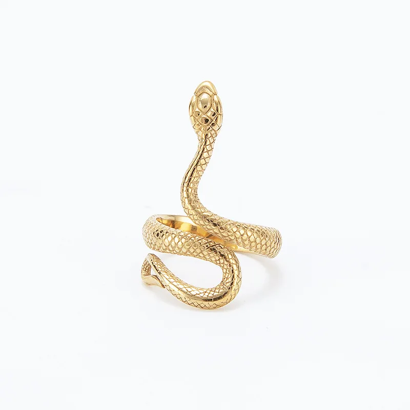 Artilady stainless steel snake men's and women's universal ring Creative Vintage Gold Plated Punk Exaggerated rings, As pictures
Artilady stainless steel snake men's and women's universal ring Creative Vintage Gold Plated Punk Exaggerated rings, As pictures