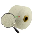 recycled cotton thread tc 65 35 yarn raw white 20 1 cotton oe yarn