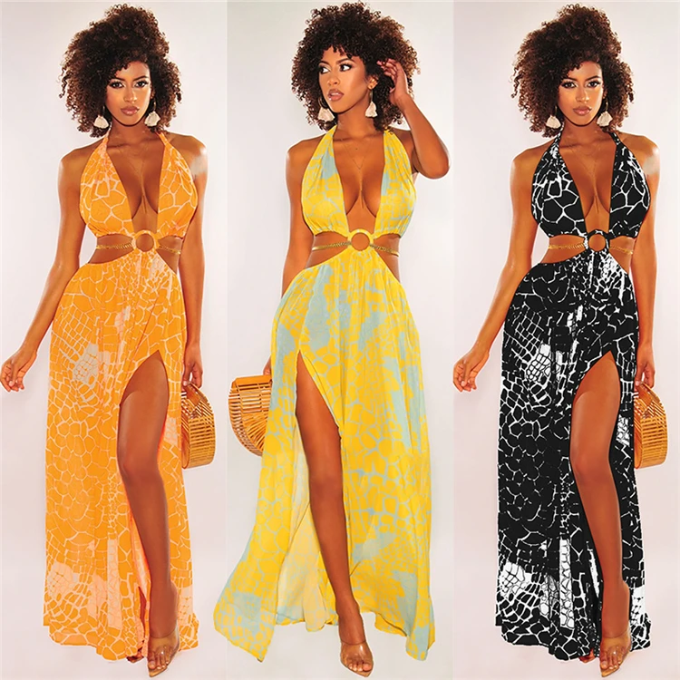DUODUOCOLOR New style summer leeveless print decolletage backless skirt women sexy club long dress 2021 D10085
DUODUOCOLOR New style summer leeveless print decolletage backless skirt women sexy club long dress 2021 D10085