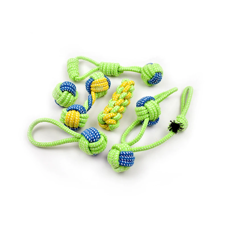 Bone Shaped Hot Selling Pet Rope Toys Dog Toy Set Cotton Rope Dog Chew Toy Set, Blue/yellow/green 
Bone Shaped Hot Selling Pet Rope Toys Dog Toy Set Cotton Rope Dog Chew Toy Set, Blue/yellow/green