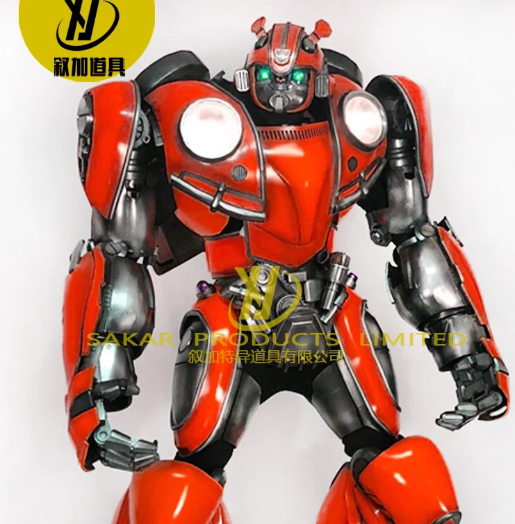 Top quality Realistic Man Wearing Bumble bee transfor mer costume Optimus Prime transformer costume for Adult
Top quality Realistic Man Wearing Bumble bee transfor mer costume Optimus Prime transformer costume for Adult