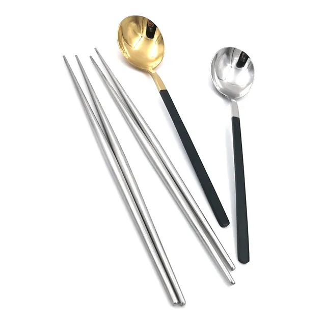 Stainless steel 304 cuterly set gold, spoon fork chopsticks set and fork spoon chopsticks set
Stainless steel 304 cuterly set gold, spoon fork chopsticks set and fork spoon chopsticks set