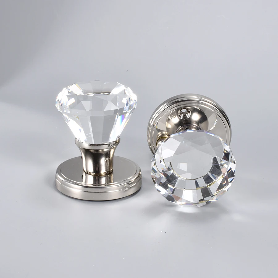 diamond crystal door knob, privacy function for bed and bath