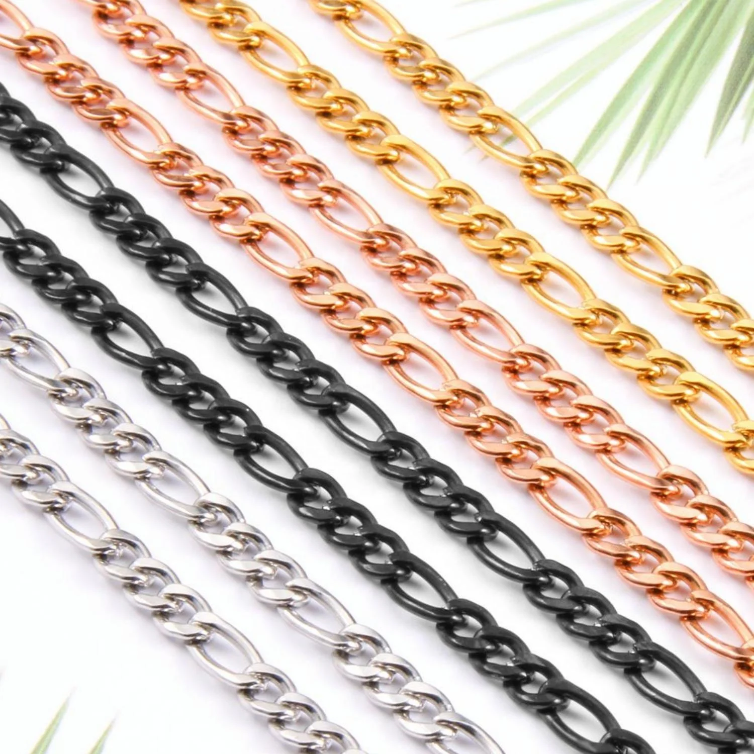 Manufacturers Direct Low Moq Stainless Steel Silver Gold Chain Titanium Figaro Necklace For Men Women Jewellery, Gold,silver,rose gold
Manufacturers Direct Low Moq Stainless Steel Silver Gold Chain Titanium Figaro Necklace For Men Women Jewellery, Gold,silver,rose gold
