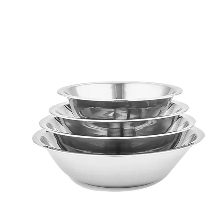 RONGYE wholesale Amazon hot sell customer logo stainless steel mixing bowl set for kitchen tool, Light gray
RONGYE wholesale Amazon hot sell customer logo stainless steel mixing bowl set for kitchen tool, Light gray