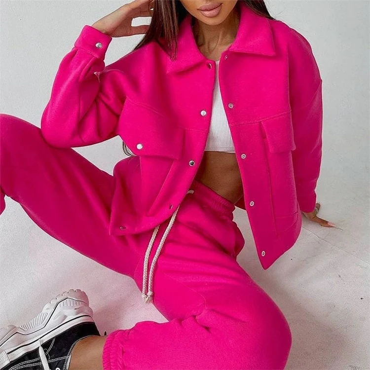 Custom Tracksuit Athletic Sweat Suits Casual 2 Pieces Button Hoodies And Joggers Pants Set Women Hoodies Set With Pocket
Custom Tracksuit Athletic Sweat Suits Casual 2 Pieces Button Hoodies And Joggers Pants Set Women Hoodies Set With Pocket