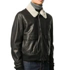 New Men PU Jacket Motorcycles Quality Coat Leather Autumn Spring Wear With Fur