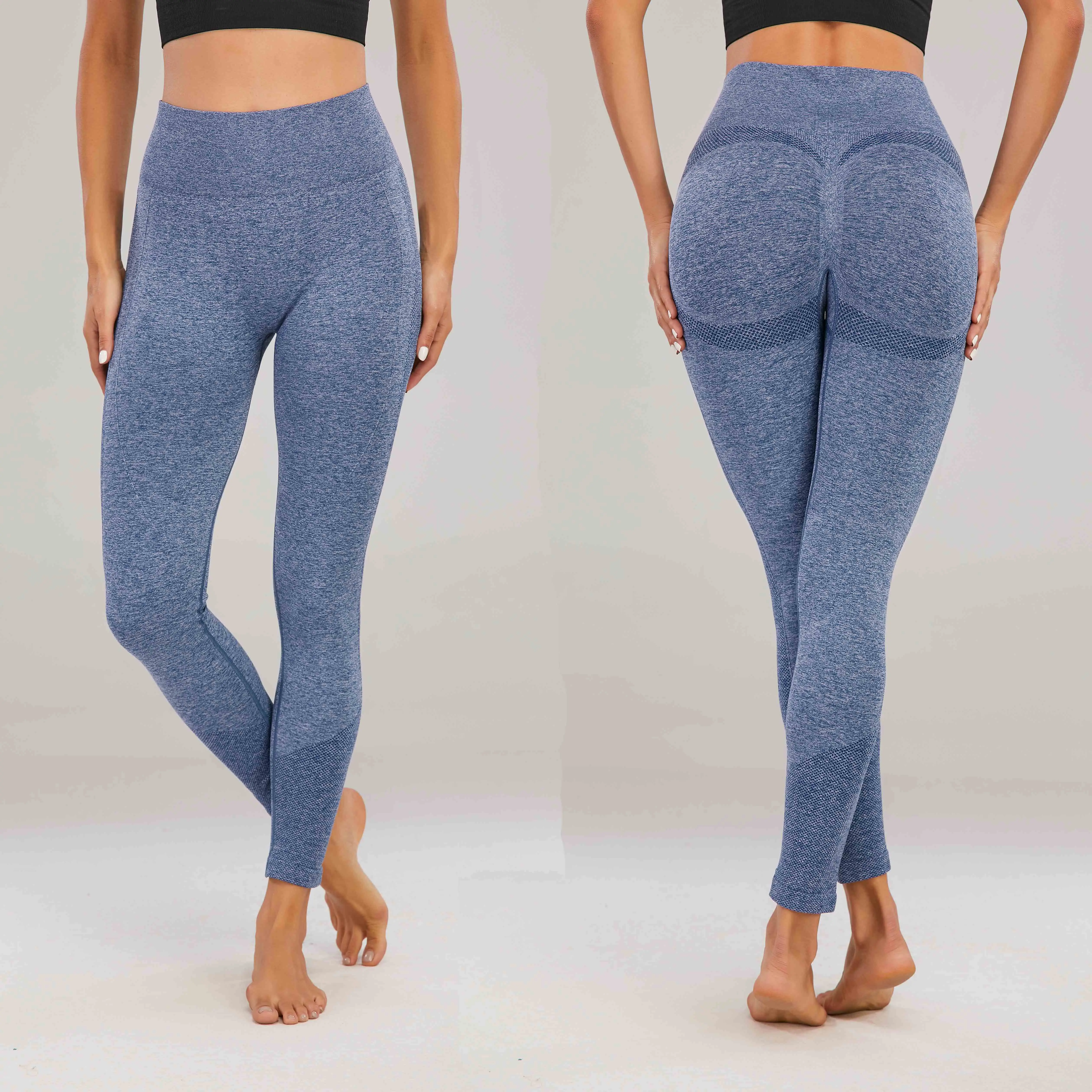 Hot sell seamless knitted high waist hip lifting elastic fitness pants female bubble butt 7/8 length sports Leggings
Hot sell seamless knitted high waist hip lifting elastic fitness pants female bubble butt 7/8 length sports Leggings