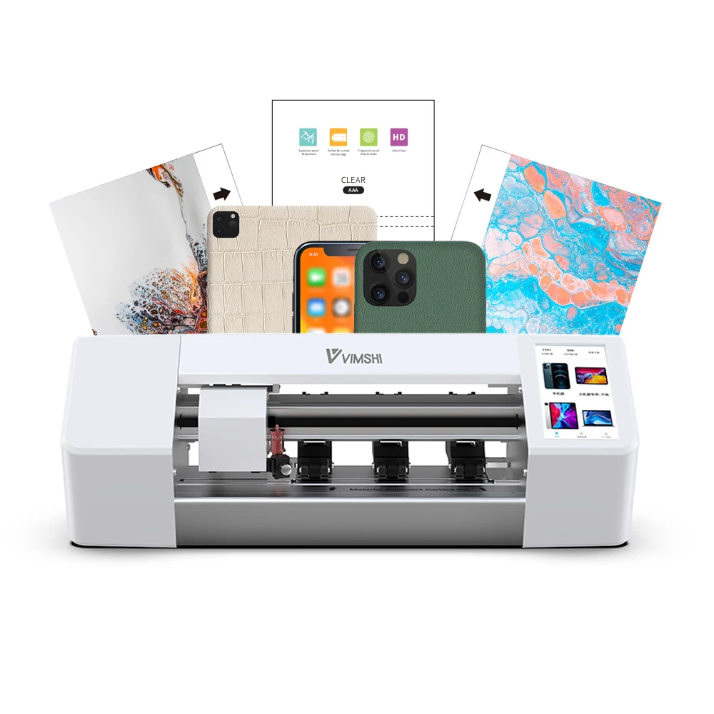 VIMSHI small TPU mobile screen protector making machine Film Mobile Phone guard skins sticker lazer die cutting machine
VIMSHI small TPU mobile screen protector making machine Film Mobile Phone guard skins sticker lazer die cutting machine