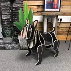 Five trays corrugated cardboard display stand for foods