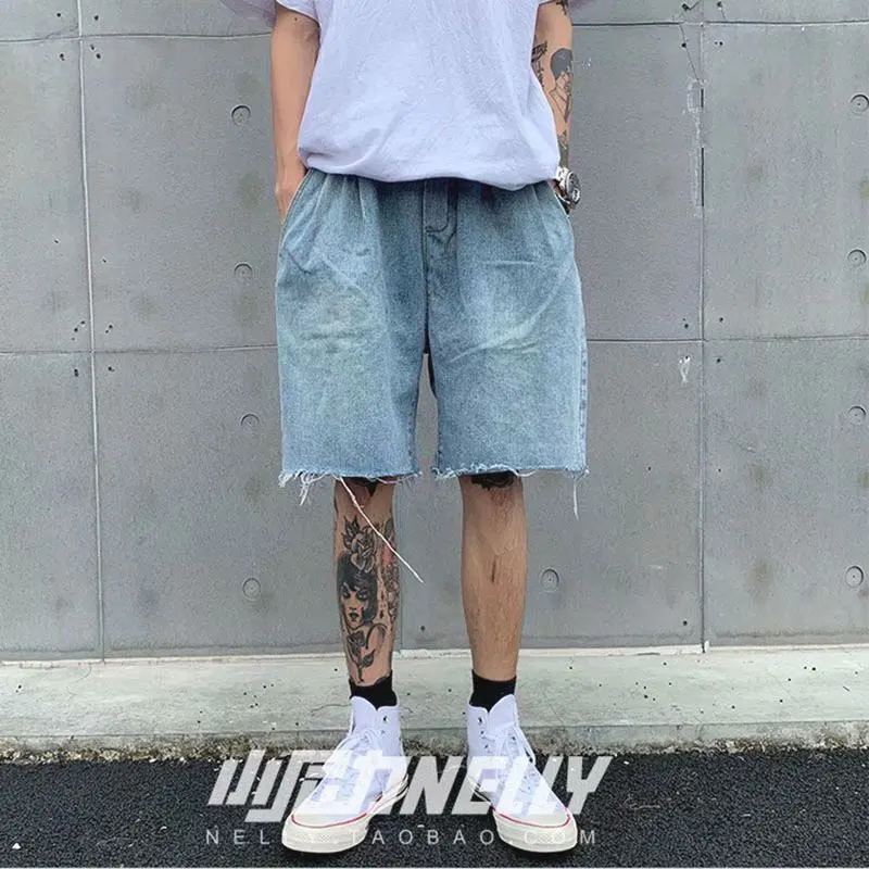 2021 New Summer Jeans Loose Cargo Shorts Men Denim Short Jeans Fashion Men Cargo Pants Sweat Shorts, Blue
2021 New Summer Jeans Loose Cargo Shorts Men Denim Short Jeans Fashion Men Cargo Pants Sweat Shorts, Blue