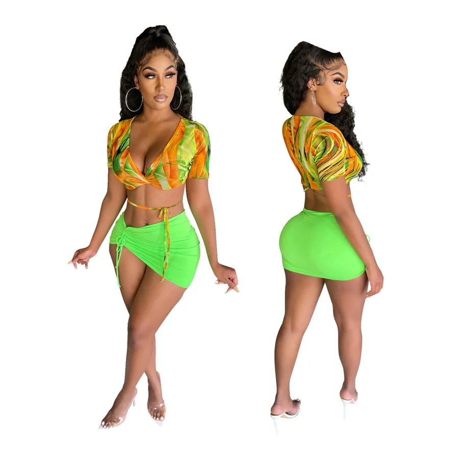Foma CY9034 designer sexy fashion women strap two piece set summer girls crop top and mini skirt beach swimsuit, 1 color
Foma CY9034 designer sexy fashion women strap two piece set summer girls crop top and mini skirt beach swimsuit, 1 color
