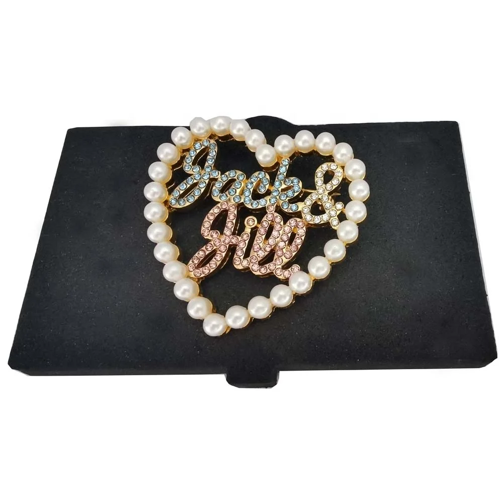 Topvesko Custom Pink and Green Jack and Jill rhinestone pearl Pin JJ Love heart Brooch gift, Picture
Topvesko Custom Pink and Green Jack and Jill rhinestone pearl Pin JJ Love heart Brooch gift, Picture