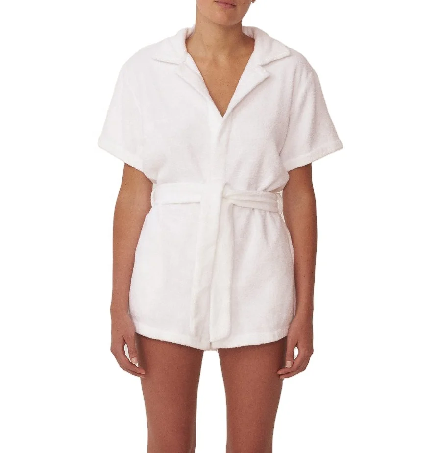 Hot women beach terry towel jumpsuit women swimming terry elastic waist jumpsuit women casual jumpsuit with belt, Customized color
Hot women beach terry towel jumpsuit women swimming terry elastic waist jumpsuit women casual jumpsuit with belt, Customized color