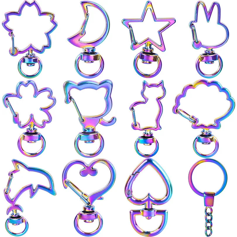 DIY Multi-purpose Alloy Color Key Ring Chain Handmade Heart Star Round Clasp Accessories Small Jewelry Hooks Hardware Keychain
DIY Multi-purpose Alloy Color Key Ring Chain Handmade Heart Star Round Clasp Accessories Small Jewelry Hooks Hardware Keychain