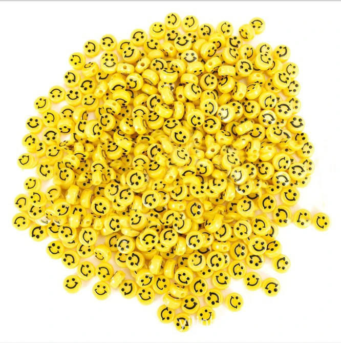Wholesale Yellow Smiley Spacer Beads Acrylic Loose Beads Bracelet Necklace DIY Jewelry Accessories, Picture shows
Wholesale Yellow Smiley Spacer Beads Acrylic Loose Beads Bracelet Necklace DIY Jewelry Accessories, Picture shows