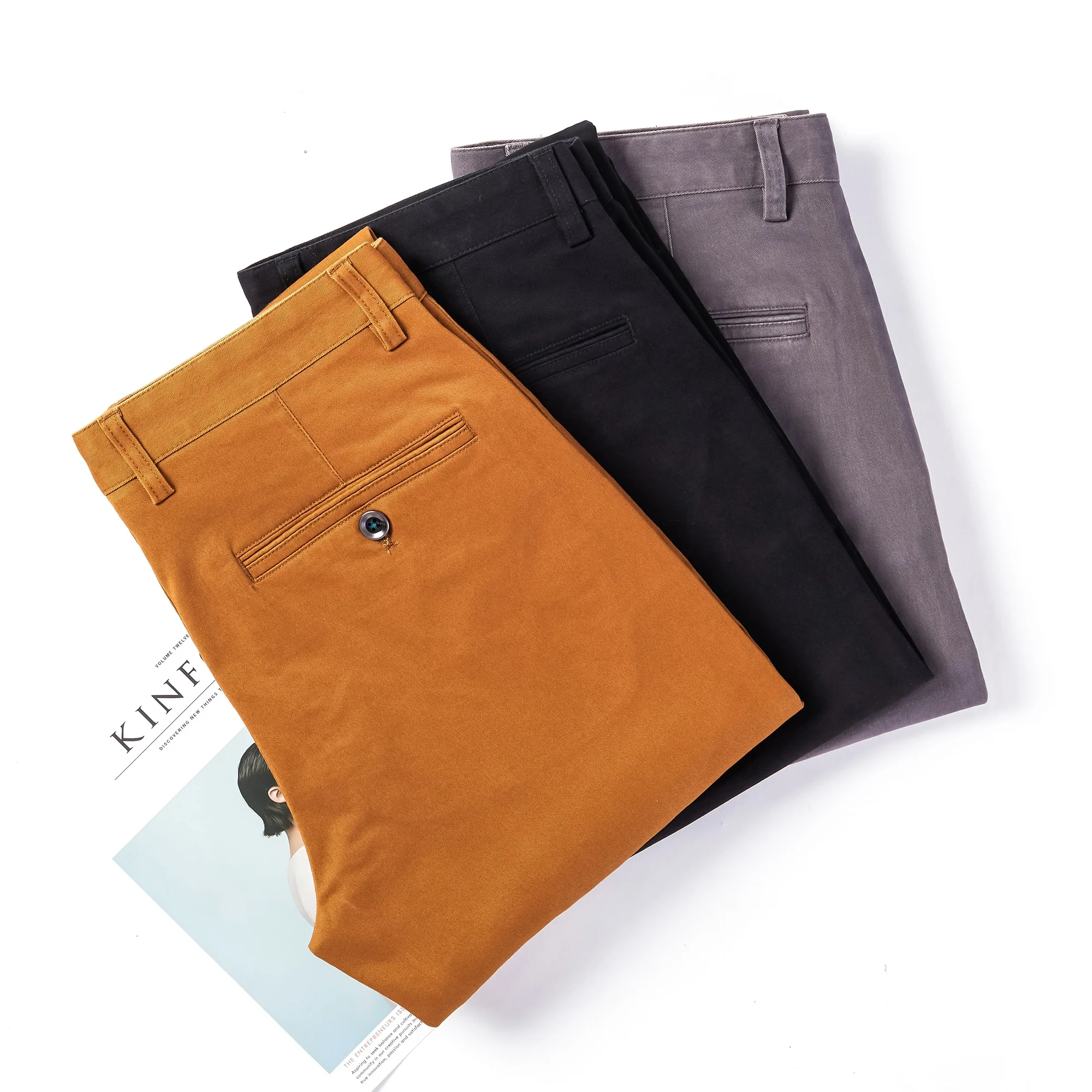 2021 Fashionable England Style Men Cotton Autumn And Winter New Men's Pants Chinos Stretch Straight Mens Pants Jean
2021 Fashionable England Style Men Cotton Autumn And Winter New Men's Pants Chinos Stretch Straight Mens Pants Jean