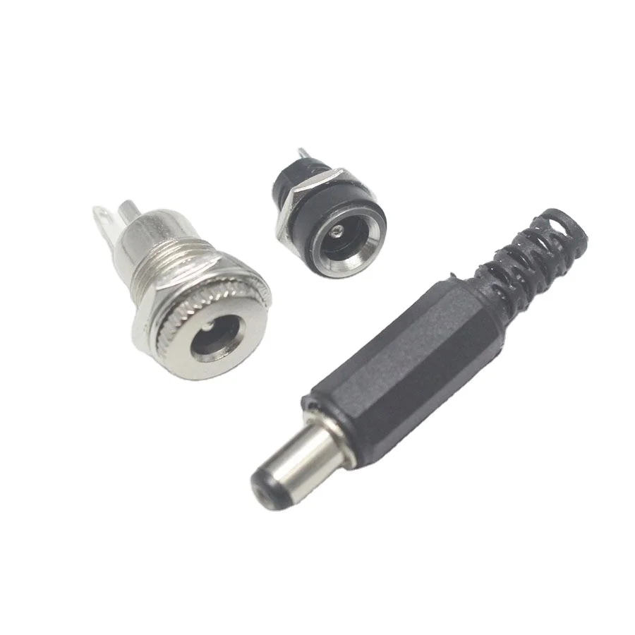 

50/100 set a lot 5.5*2.1 5.5*2.5 DC Connector 30V 5A DC Power Plug Female Interface Mount Socket Jack Wire Terminal Adapter 022B