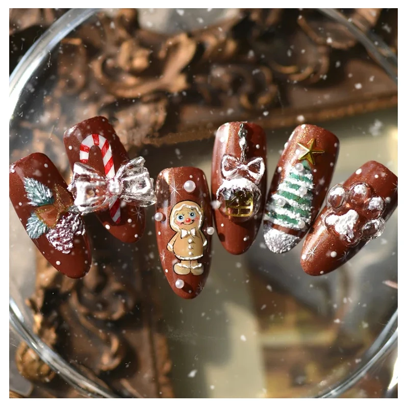 Christmas Medium Length Almond Press on Nails with Designs Stick on Nails for Women, Multi color
Christmas Medium Length Almond Press on Nails with Designs Stick on Nails for Women, Multi color