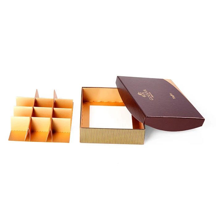 luxury cardboard empty paper gift truffle chocolate packaging