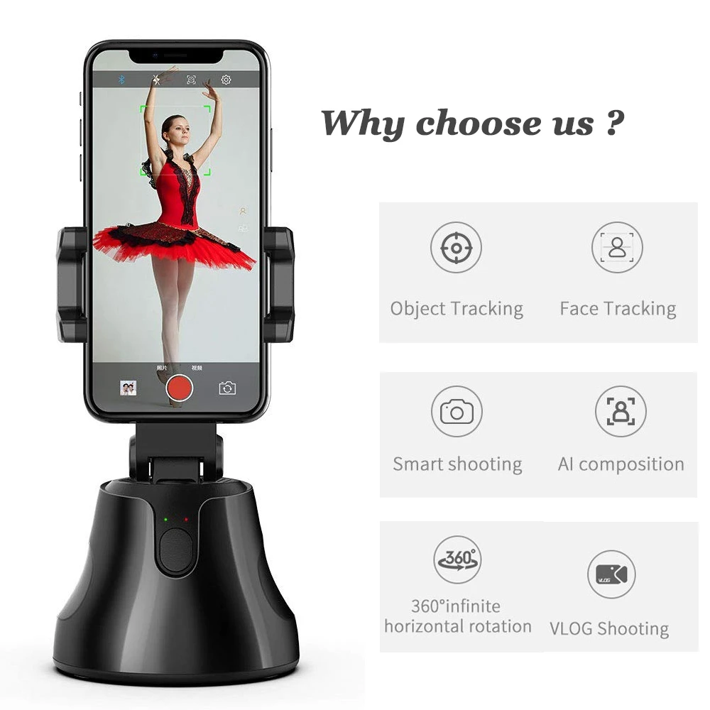 Newest Rechargeable Wireless BT 5.0 360 Rotation Selfie Stick Auto Flexible Smart Selfie Stick 360, Black and white
Newest Rechargeable Wireless BT 5.0 360 Rotation Selfie Stick Auto Flexible Smart Selfie Stick 360, Black and white