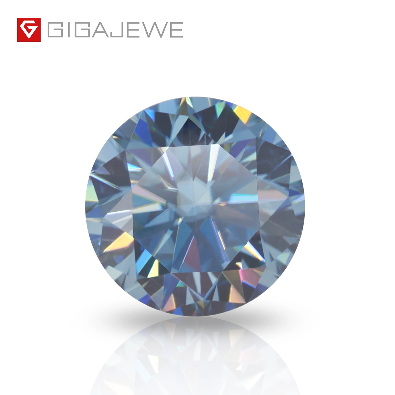 GIGAJEWE Blue color loose gemstone wholesale Color Round Cut for jewelry making Synthetic Blue moissanite
GIGAJEWE Blue color loose gemstone wholesale Color Round Cut for jewelry making Synthetic Blue moissanite