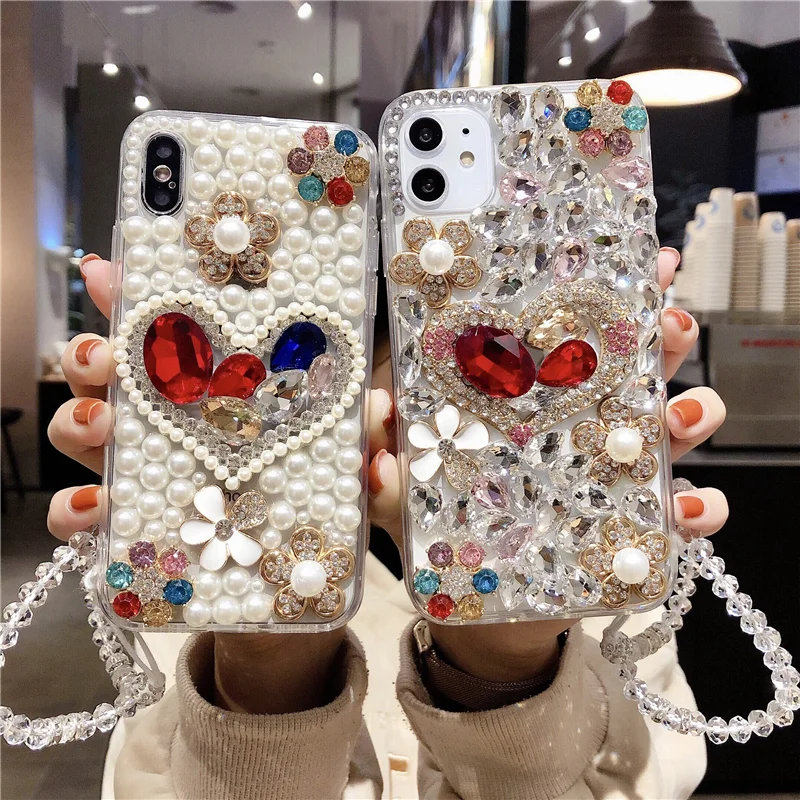 3D Handmade Series Luxury Sparkle Rhinestone Full Diamond Cover Bling Case With Wrist strap For iphone 12 Pro Max Case
3D Handmade Series Luxury Sparkle Rhinestone Full Diamond Cover Bling Case With Wrist strap For iphone 12 Pro Max Case