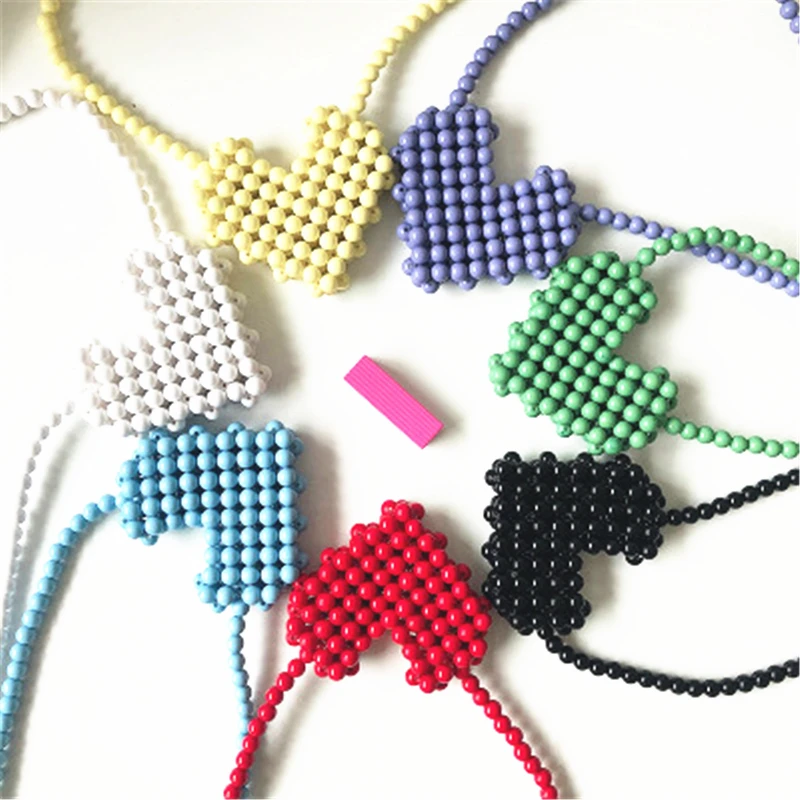 Handmade Mini Beads Weave Hollow Out Women Shoulder Bag Mini Cute Colorful Heart Shape Purse
Handmade Mini Beads Weave Hollow Out Women Shoulder Bag Mini Cute Colorful Heart Shape Purse