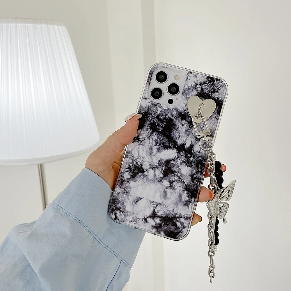 Ink Painting Phone Case for IPhone 12Pro 11 12 Pro Max with Butterfly Pendant Cover for IPhone XR X XS Max 8 7 Plus Coque Cases
Ink Painting Phone Case for IPhone 12Pro 11 12 Pro Max with Butterfly Pendant Cover for IPhone XR X XS Max 8 7 Plus Coque Cases