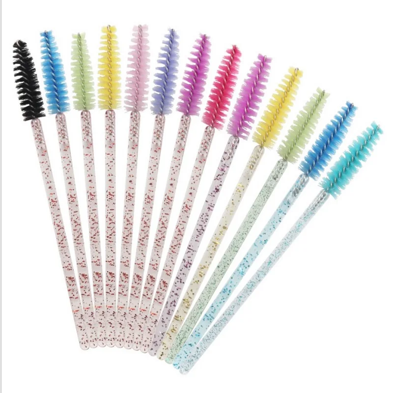 Mascara brushes glitter mascara wands custom eyelash spoolie brush, Natural bamboo handle, black mascara brush head
Mascara brushes glitter mascara wands custom eyelash spoolie brush, Natural bamboo handle, black mascara brush head