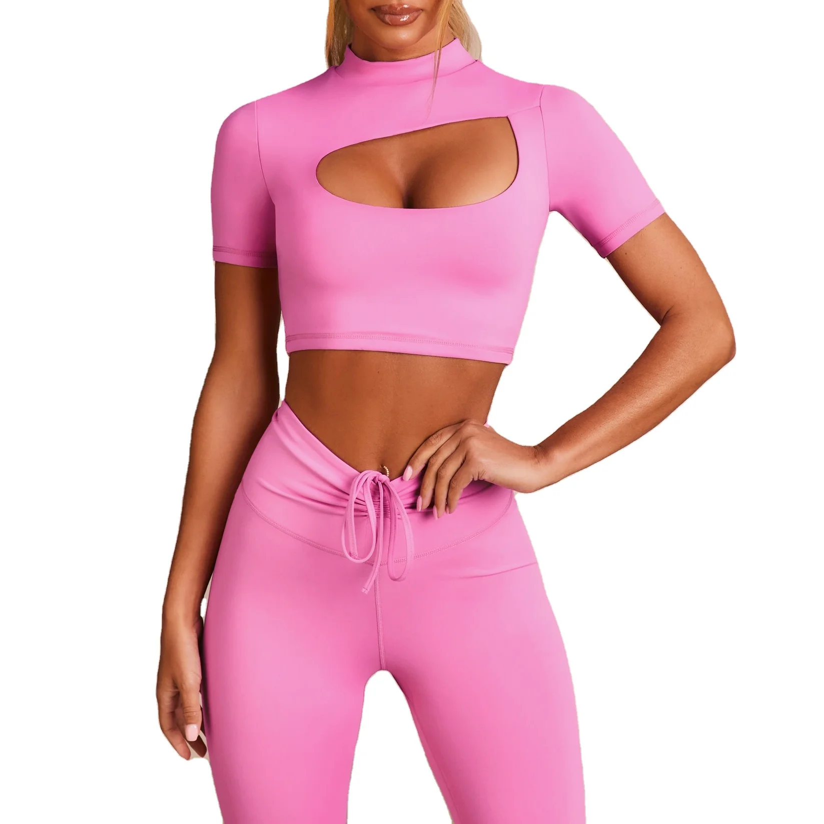 Super Soft 5 pcs Yoga Set Sexy Backless Bandage Long Sleeve Top Cut Out Crop Top Cross Push Up Bra Shorts Leggings Gym Clothing, Picture color/custom color
Super Soft 5 pcs Yoga Set Sexy Backless Bandage Long Sleeve Top Cut Out Crop Top Cross Push Up Bra Shorts Leggings Gym Clothing, Picture color/custom color