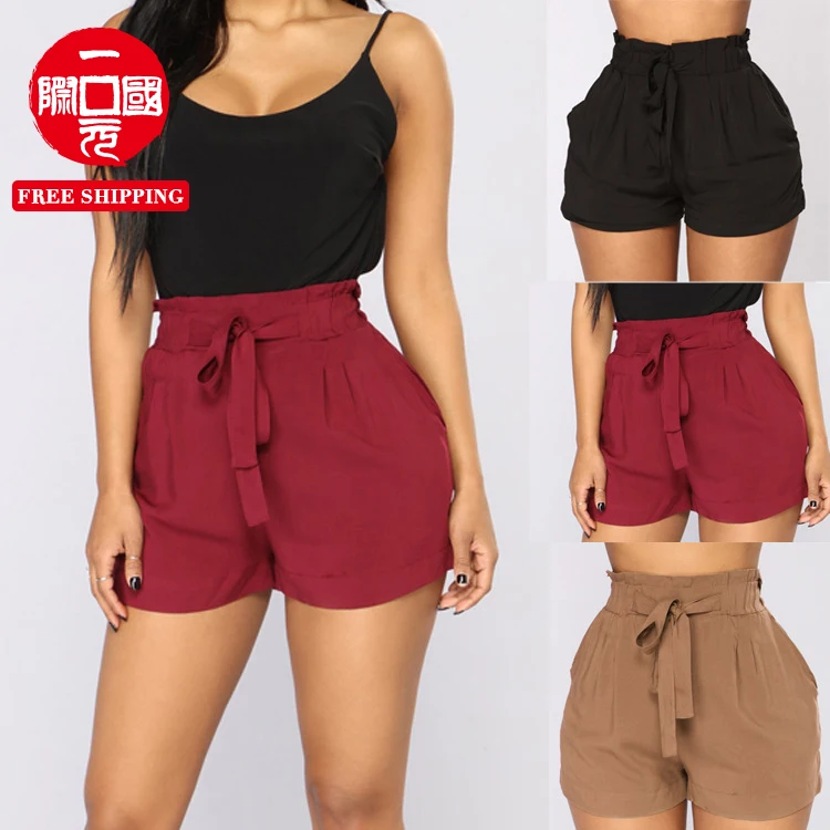 women's trousers 2021 summer European and American new solid color waistband high-waist shorts
women's trousers 2021 summer European and American new solid color waistband high-waist shorts