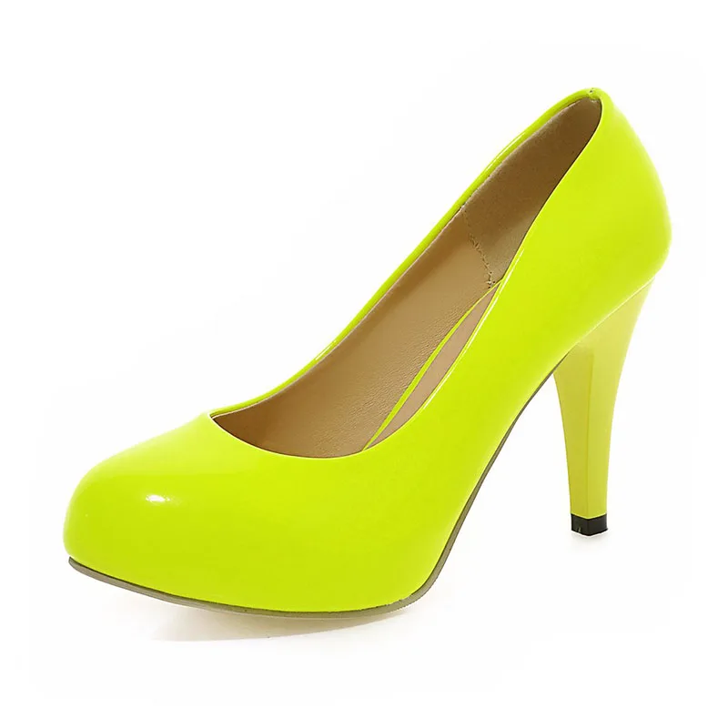 Women's Classic Patent Leather Pointed Toe Slip-On Stiletto High Heel Pump, Black/pink/white/yellow/red
Women's Classic Patent Leather Pointed Toe Slip-On Stiletto High Heel Pump, Black/pink/white/yellow/red