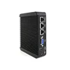 2 lan port htpc fanless industrial host computer wall mount mini pc with intel core