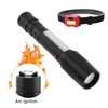 New Design Outdoor Fire Starter torch light led brand Tactical Flashlight Adjustable Focus Beam