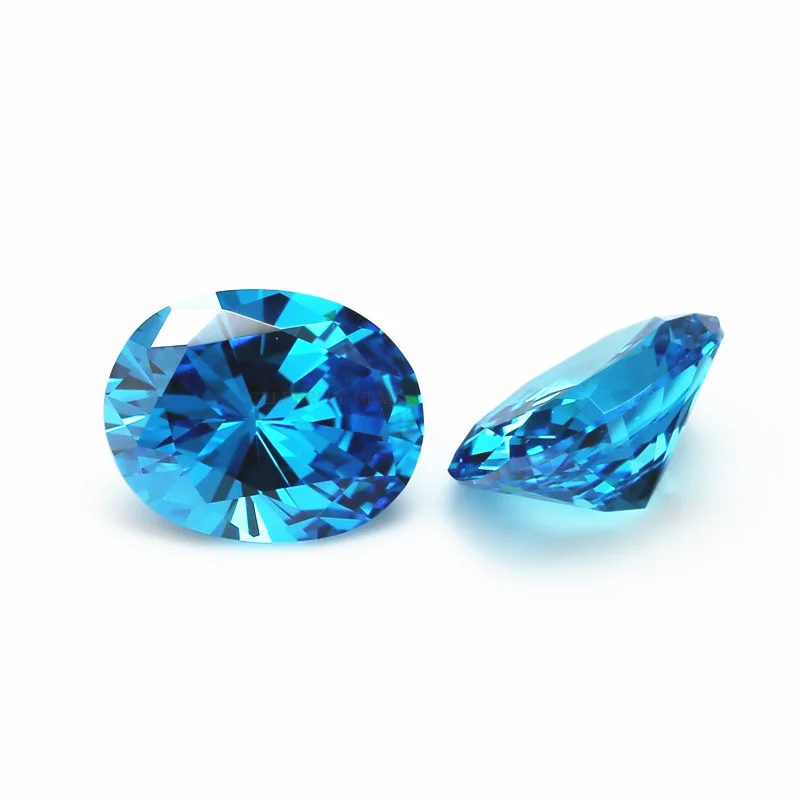 Synthetic heat resisting stone machine cut oval shape loose swiss blue cubic zirconia
Synthetic heat resisting stone machine cut oval shape loose swiss blue cubic zirconia