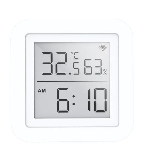 WiFi Smart Temperature Humidity Sensor Digital Display Smart Temperature Humidity Sensor, White
WiFi Smart Temperature Humidity Sensor Digital Display Smart Temperature Humidity Sensor, White
