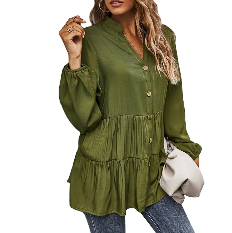 Shirts Autumn Spring Casual Ruched Baggy Womens Clothes Black Long Sleeve Button Up Blouses Fall Tops For Women Fashion Sexy
Shirts Autumn Spring Casual Ruched Baggy Womens Clothes Black Long Sleeve Button Up Blouses Fall Tops For Women Fashion Sexy