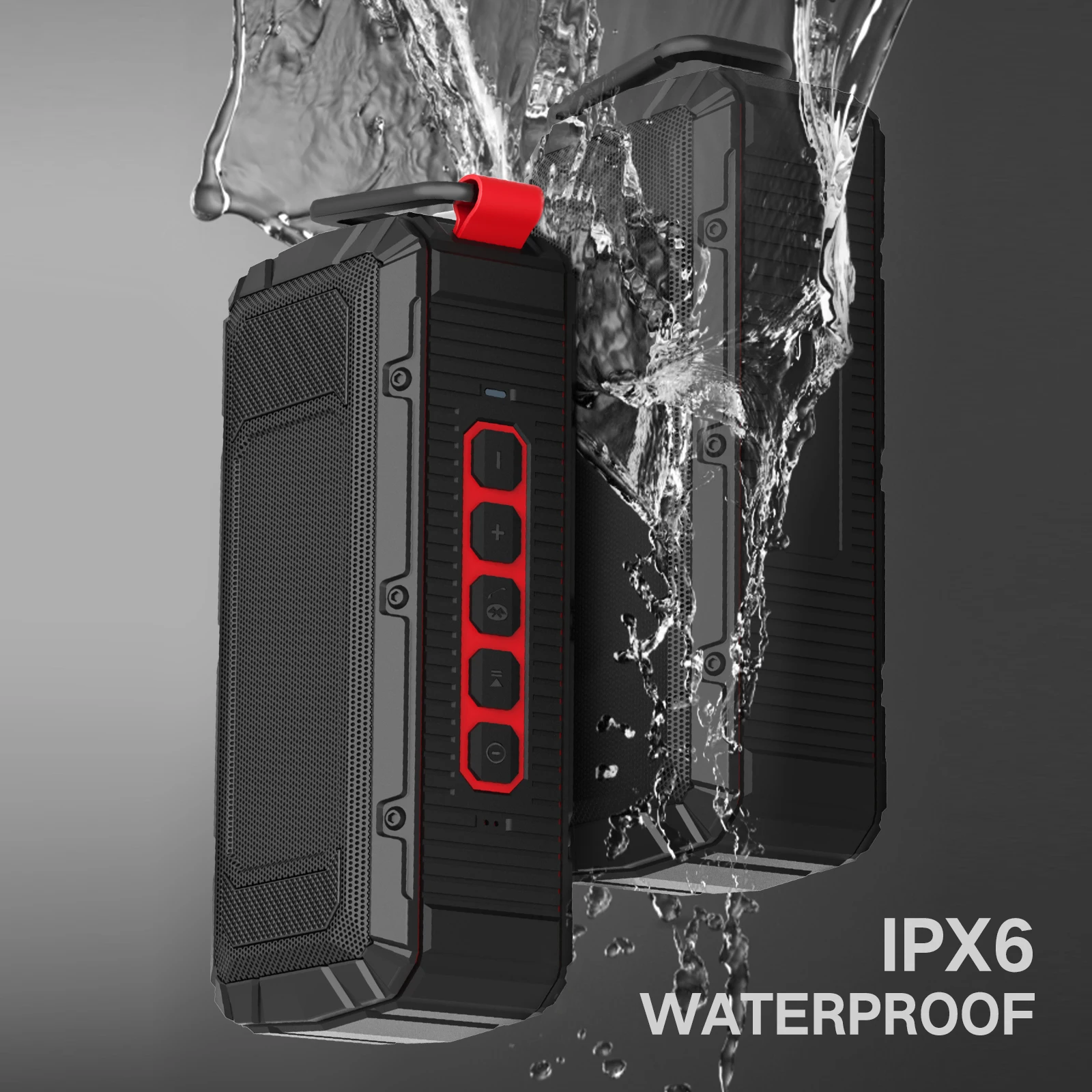 

IPX 6 Waterproof 10w stereo bluetooth Golf speaker magnetic golf cart speaker, Green , black , blue