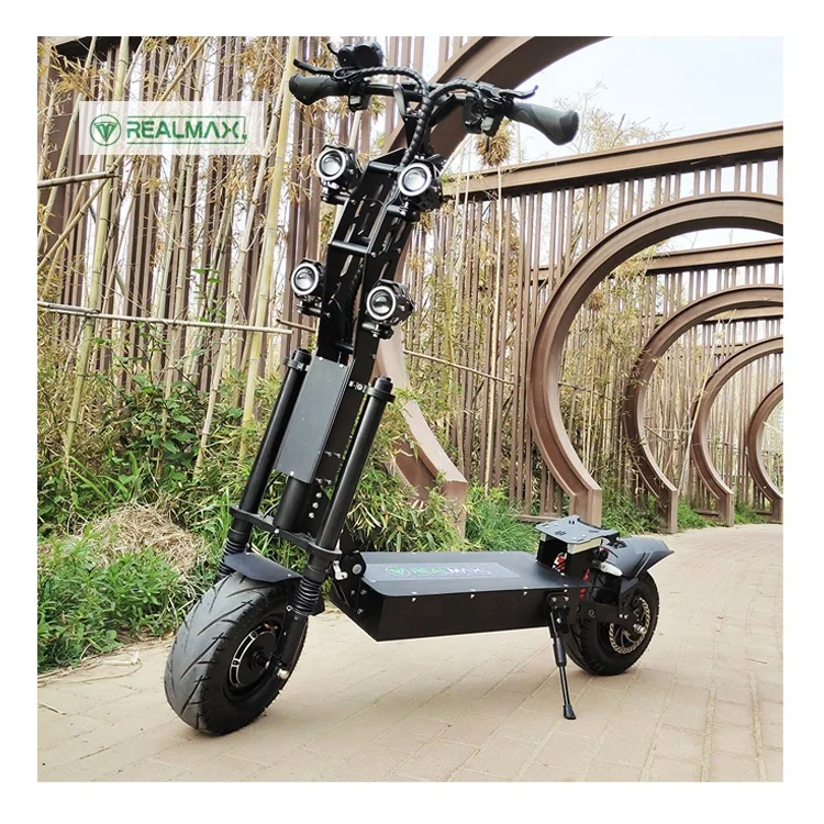 High speed 8000w realmax longe range folding dual motor electric scooters for adults, Black 
High speed 8000w realmax longe range folding dual motor electric scooters for adults, Black