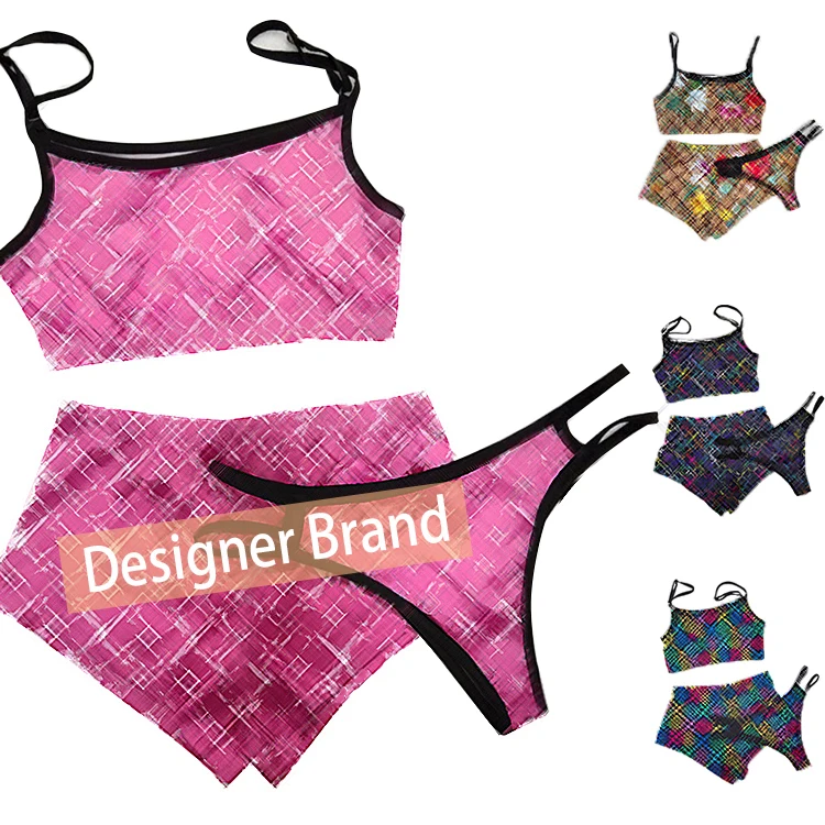 Designer Summer Women Night Wear 3 Piece Shorts Set Famous Brand Sexy Lingerie Sleepwear Print Pajama Set
Designer Summer Women Night Wear 3 Piece Shorts Set Famous Brand Sexy Lingerie Sleepwear Print Pajama Set