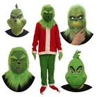 New products head latex grinch mask for Christmas party