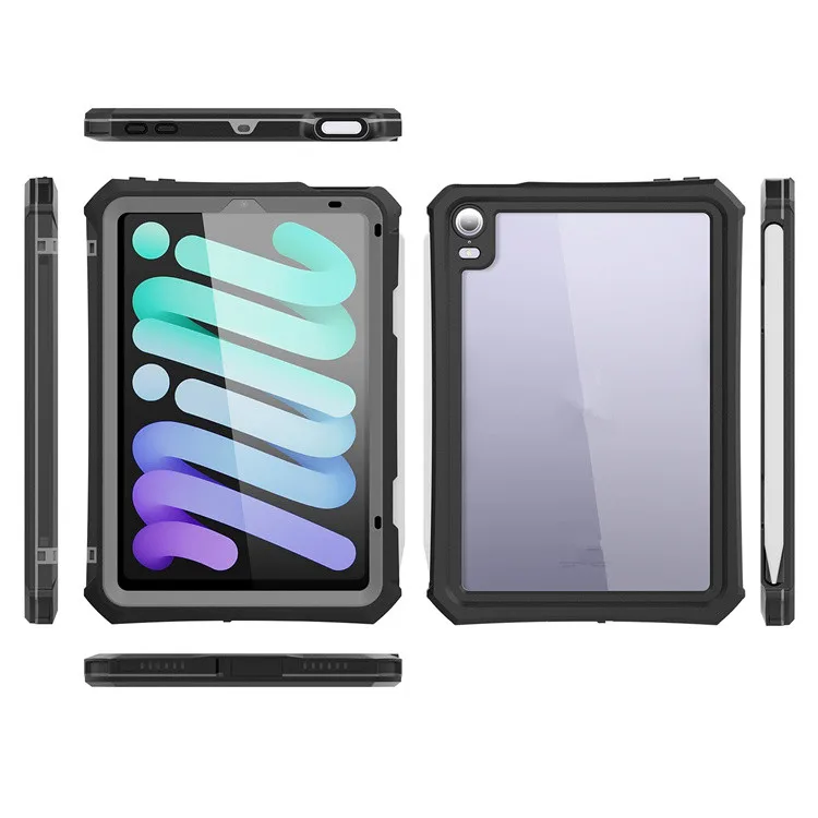 360 full protective ip68 waterproof shockproof holder bracket tablet transparent cover case for ipad mini 6
360 full protective ip68 waterproof shockproof holder bracket tablet transparent cover case for ipad mini 6