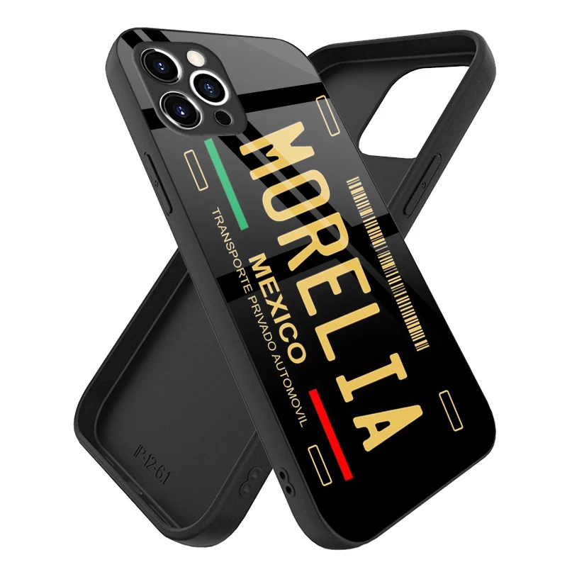 Customized Tempered Glass Phone Case Uv Printing Mexican License Plate Tempered Glass Mobile Phone Cover Cases For Iphone 13
Customized Tempered Glass Phone Case Uv Printing Mexican License Plate Tempered Glass Mobile Phone Cover Cases For Iphone 13